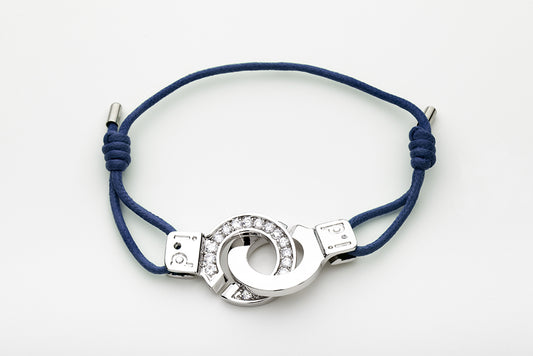 Cuffs of Love Bracelet Hand Cuff Half CZ Bracelets XLarge