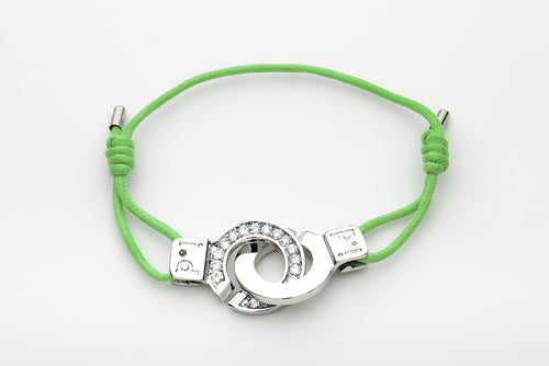 Cuffs of Love Bracelet Hand Cuff Half CZ Bracelets XLarge
