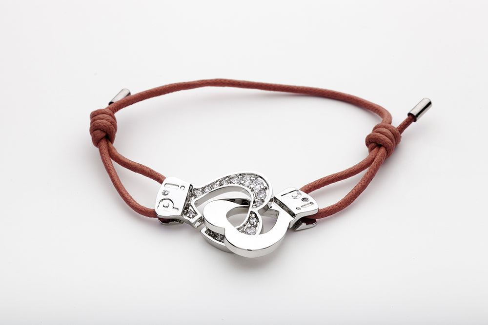 Cuffs of Love Bracelet Heart Cuff Half CZ Bracelets Large