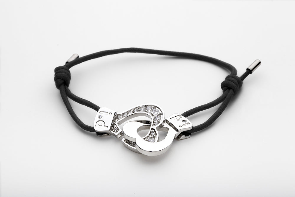 ♡a♡ Cuffs of Love Bracelet Heart Cuff Half CZ Bracelets XXLarge